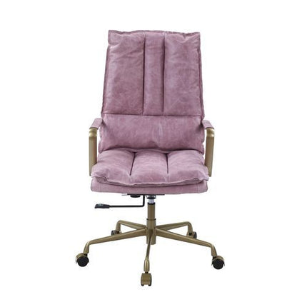 Tinzud - Office Chair - Pink Top Grain Leather ACME 