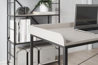 Thumbnail for Bayflynn - White / Black - Home Office Desk - Clean-lined