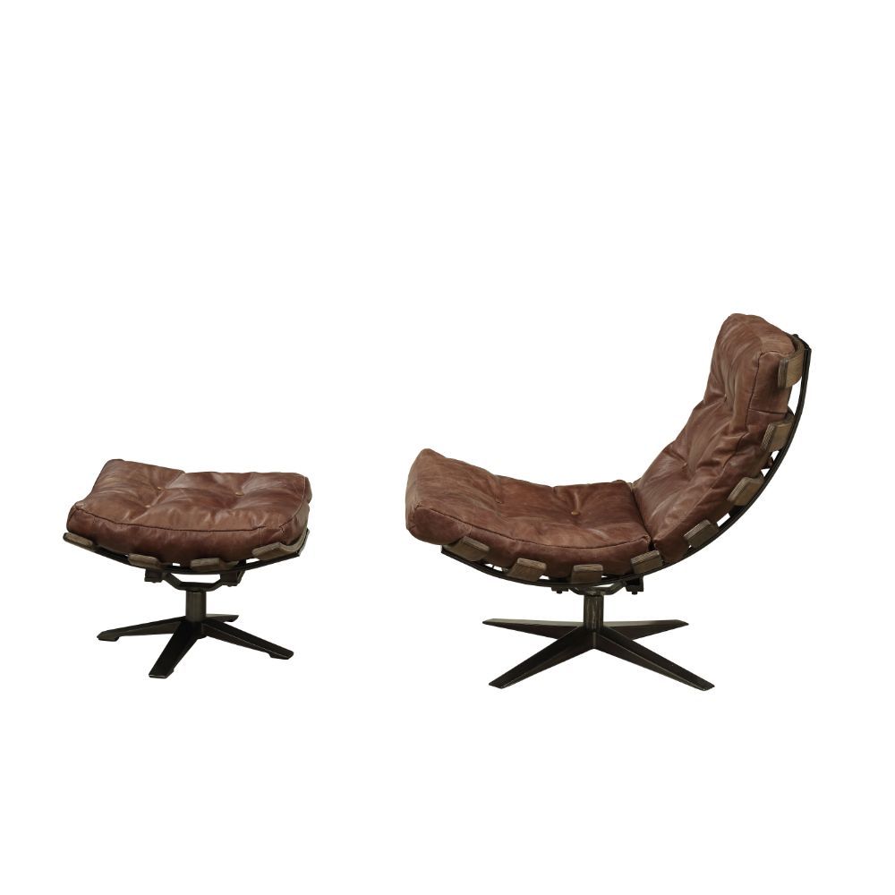 Gandy - 2Pc Pk Chair & Ottoman ACME 