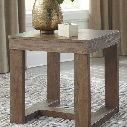 Cariton - Gray - Square End Table Ashley Furniture 