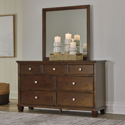 Danabrin - Brown - Dresser And Mirror Signature Design by Ashley® 