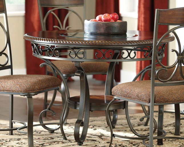 Glambrey - Brown - Round Dining Room Table Signature Design by Ashley® 