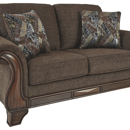 Miltonwood - Teak - Loveseat Ashley Furniture 