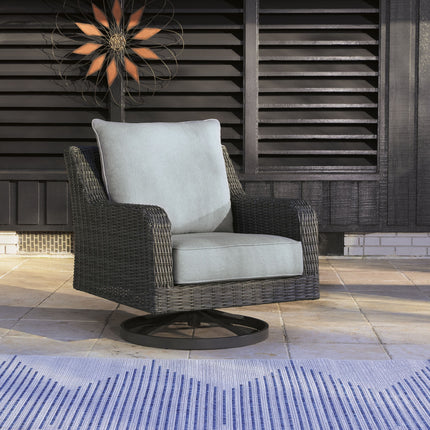 Elite Park - Gray - Swivel Lounge W/ Cushion Signature Design by Ashley® 