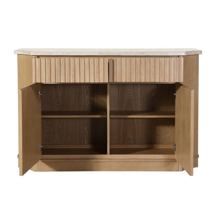 Qwin - Server With Marble Top - Oak ACME 