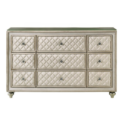 Lucienne - Dresser - Beige Velvet - Tony's Home Furnishings