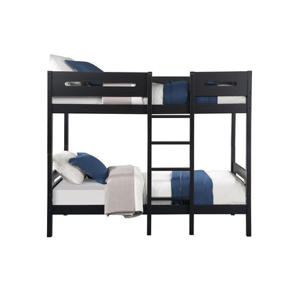 Ekko - Twin Over Twin Bunk Bed - Black ACME 