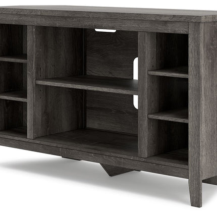 Arlenbry - Gray - Corner TV Stand/Fireplace Opt Signature Design by Ashley® 