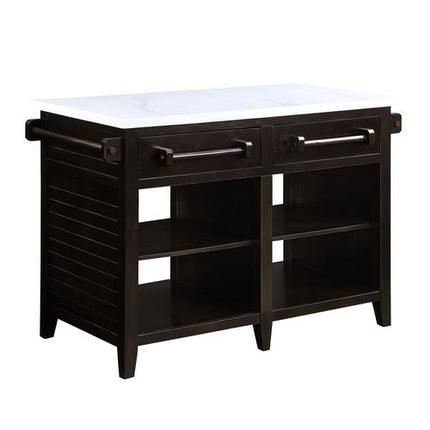 Darwid - Kitchen Island - Brown, Dark ACME 