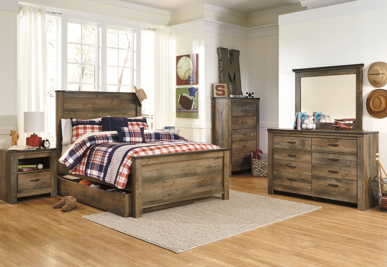 Trinell - Brown - Five Drawer Chest - Tony's Home Furnishings