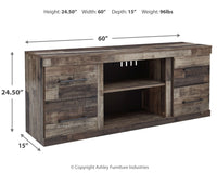 Thumbnail for Derekson - Multi Gray - LG TV Stand W/Fireplace Option