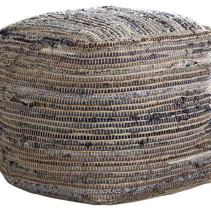 Absalom - Denim - Pouf - Tony's Home Furnishings