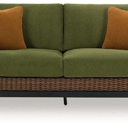 Horizon Hall - Brown / Green - Loveseat With Cushion Signature Design by Ashley® 