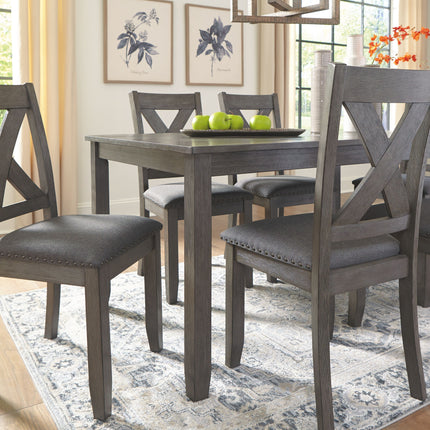 Caitbrook - Gray - Rect Drm Table Set (Set of 7) Signature Design by Ashley® 