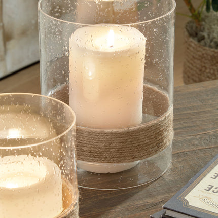 Eudocia - Clear - Candle Holder Set (Set of 2) Ashley Furniture 