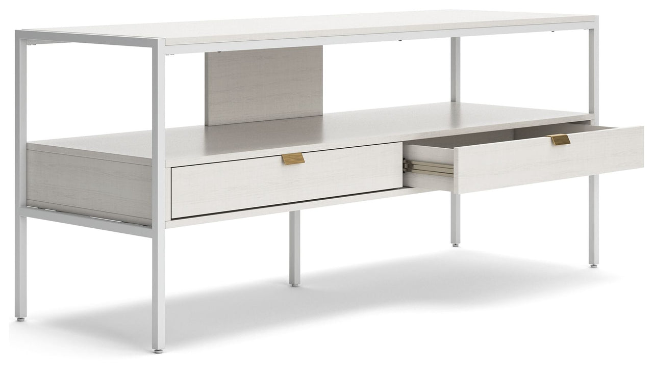 Deznee - White - Large TV Stand - Tony's Home Furnishings