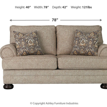 Kananwood - Oatmeal - Loveseat Ashley Furniture 