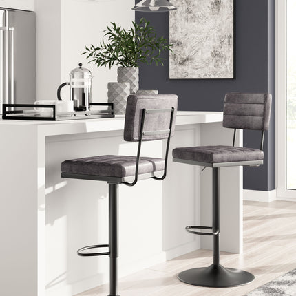 Strumford - Tall Swivel Barstool (Set of 2) - Tony's Home Furnishings