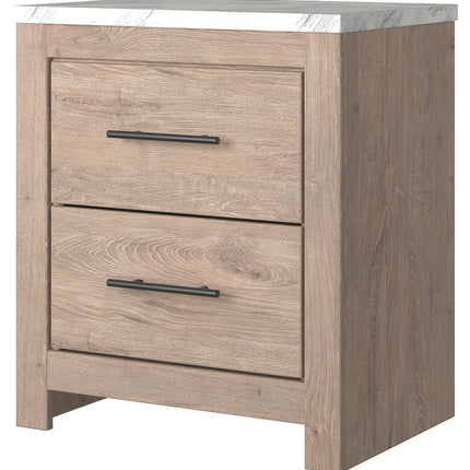 Senniberg - Light Brown - Two Drawer Night Stand Ashley Furniture 