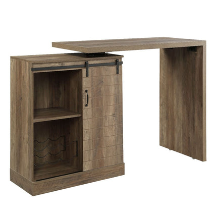 Quillon - Bar Table - Rustic Oak Finish ACME 