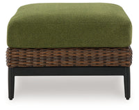 Horizon Hall - Brown / Green - Ottoman With Cushion Signature Design by Ashley® 