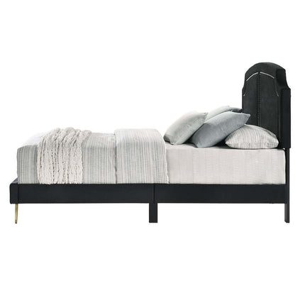 Zeena - Full Bed - Black Velvet ACME 