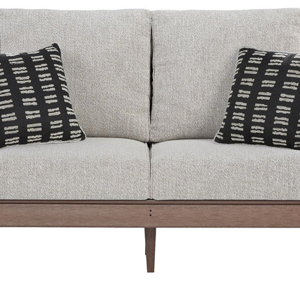 Emmeline - Brown / Beige - Loveseat W/Cushion Signature Design by Ashley® 