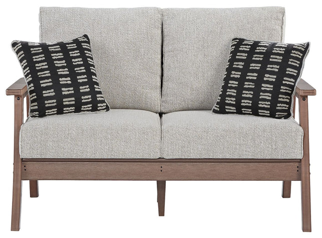 Emmeline - Brown / Beige - Loveseat W/Cushion Signature Design by Ashley® 