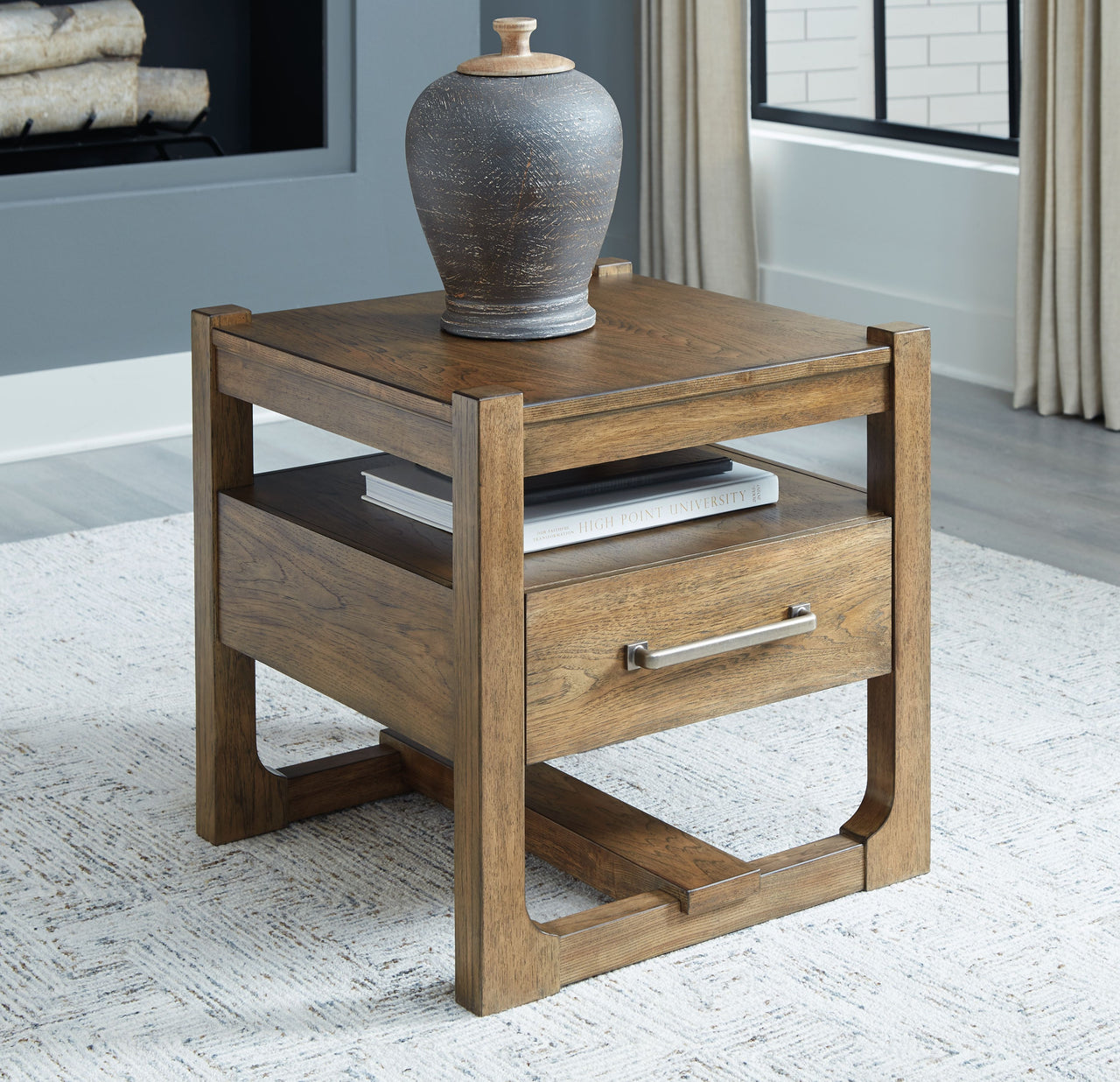 Cabalynn - Light Brown - Square End Table - Tony's Home Furnishings