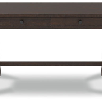 Camiburg - Warm Brown - Home Office Desk - Standalone Ashley Furniture 