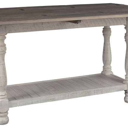 Havalance - Gray / White - Flip Top Sofa Table Ashley Furniture 