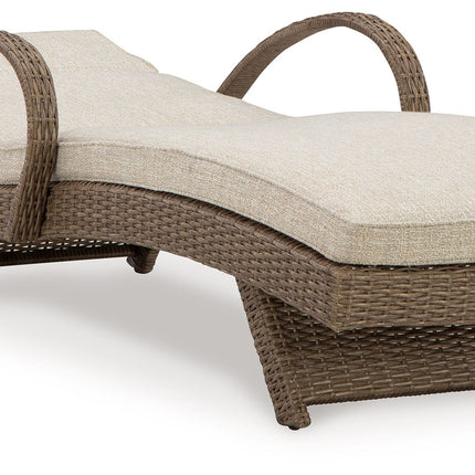 Beachcroft - Beige - Chaise Lounge With Cushion Signature Design by Ashley® 