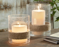 Thumbnail for Eudocia - Clear - Candle Holder Set (Set of 2) - Tony's Home Furnishings