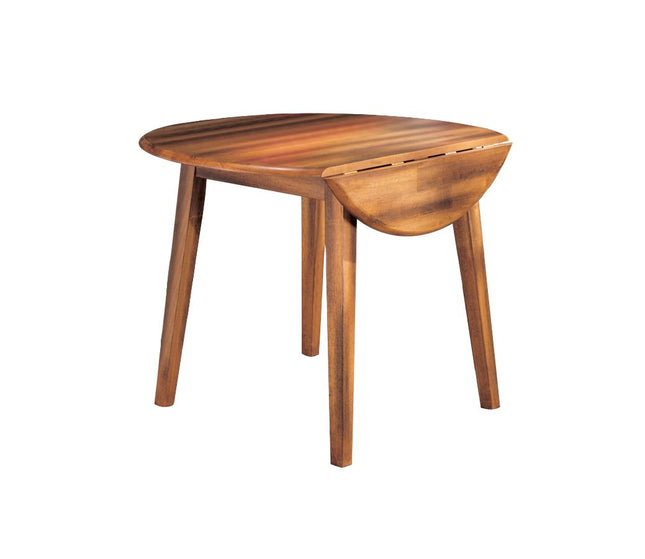 Berringer - Rustic Brown - Round Drm Drop Leaf Table Ashley® 