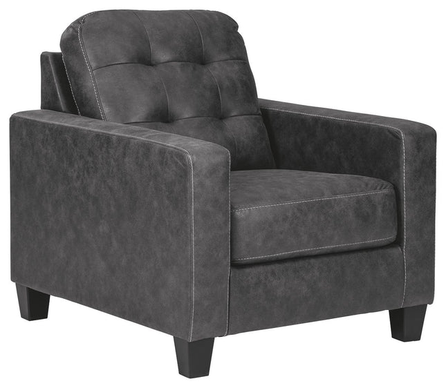 Venaldi - Gunmetal - Chair Ashley Furniture 