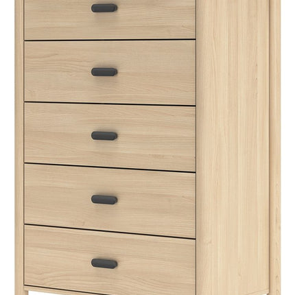 Cabinella - Tan - Five Drawer Chest Signature Design by Ashley® 