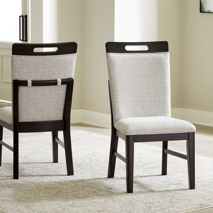 Neymorton - Light Gray / Brown - Dining Upholstered Side Chair (Set of 2) Signature Design by Ashley® 