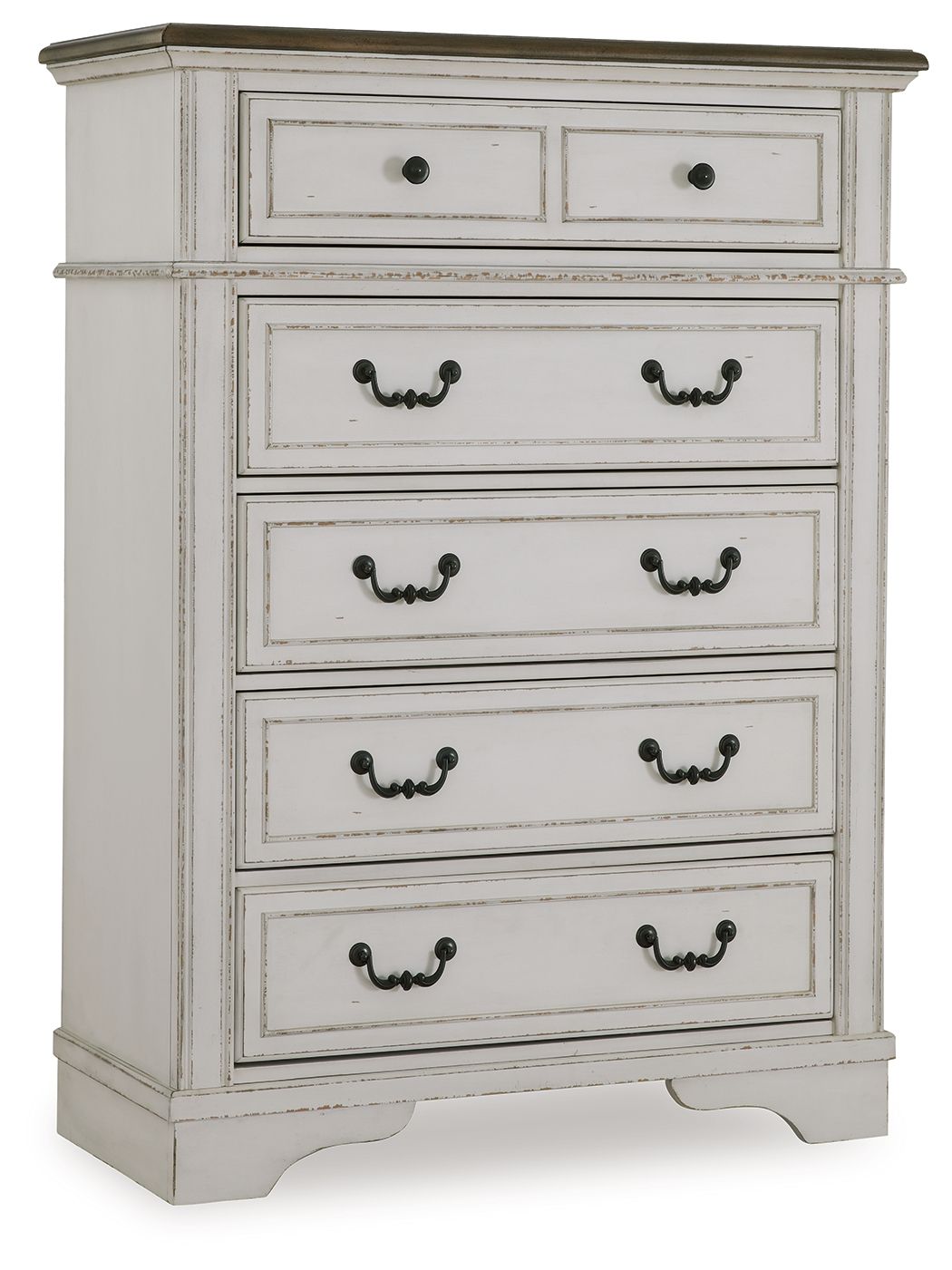 Moraway - Two-tone - Five Drawer Chest - Tony's Home Furnishings