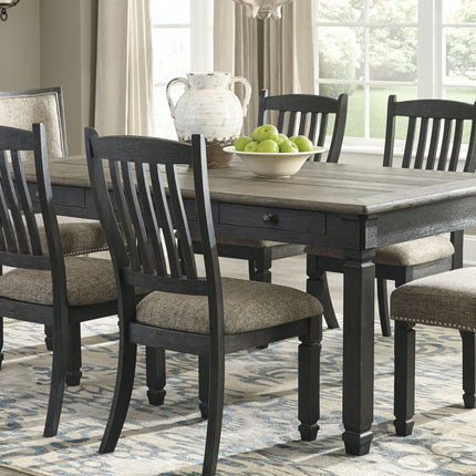 Tyler - Black / Gray - Rectangular Dining Room Table Ashley Furniture 