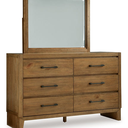 Sherbana - Light Brown - Dresser And Mirror Signature Design by Ashley® 