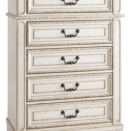 Realyn - Chipped White - Chest Ashley Furniture 