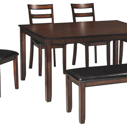 Coviar - Brown - Dining Room Table Set (Set of 6) Ashley Furniture 