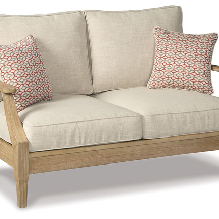 Clare - Beige - Loveseat W/Cushion Ashley Furniture 