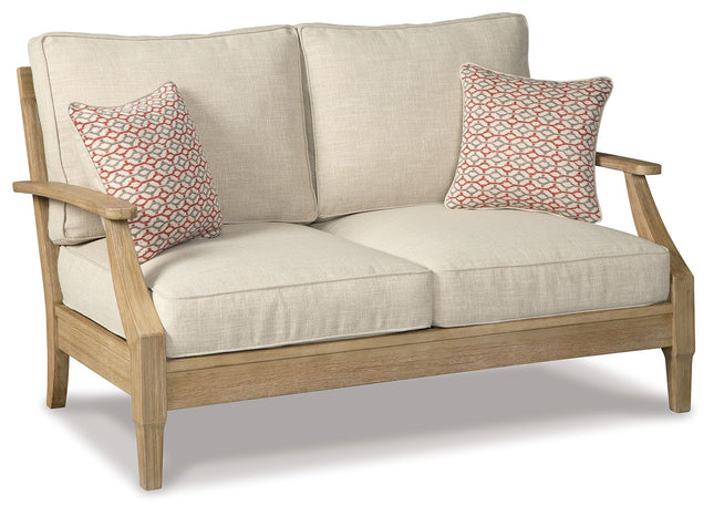 Clare - Beige - Loveseat W/Cushion Ashley Furniture 