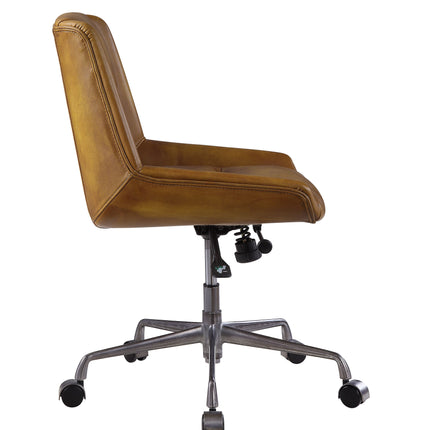 Ambler - Executive Office Chair - Saddle Brown Top Grain Leather ACME 