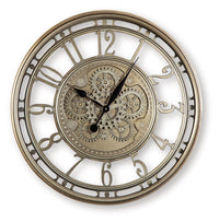 Gilover - Champagne Finish - Wall Clock - Tony's Home Furnishings