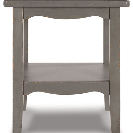 Charina - Antique Gray - Square End Table Signature Design by Ashley® 