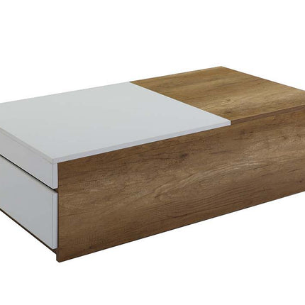 Aafje - Coffee Table - Oak & White Finish ACME 