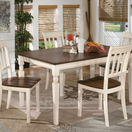 Whitesburg - Brown / Cottage White - Dining Room Side Chair (Set of 2) Ashley Furniture 