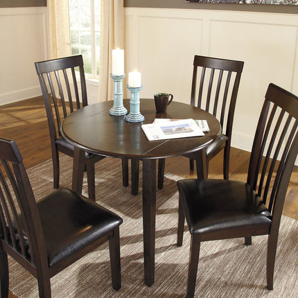 Hammis - Round Dining Drop Leaf Table Set Signature Design by Ashley® 